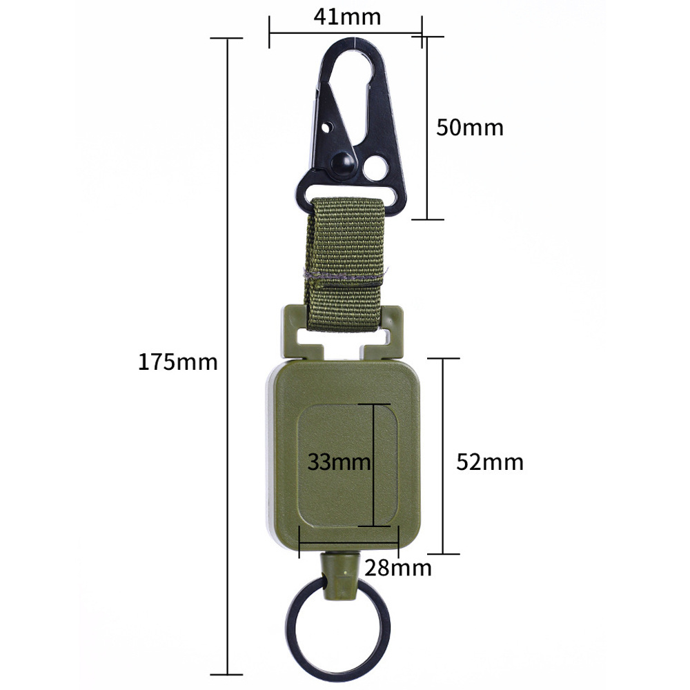 Retractable Carabiner Badge Holder with 23.6