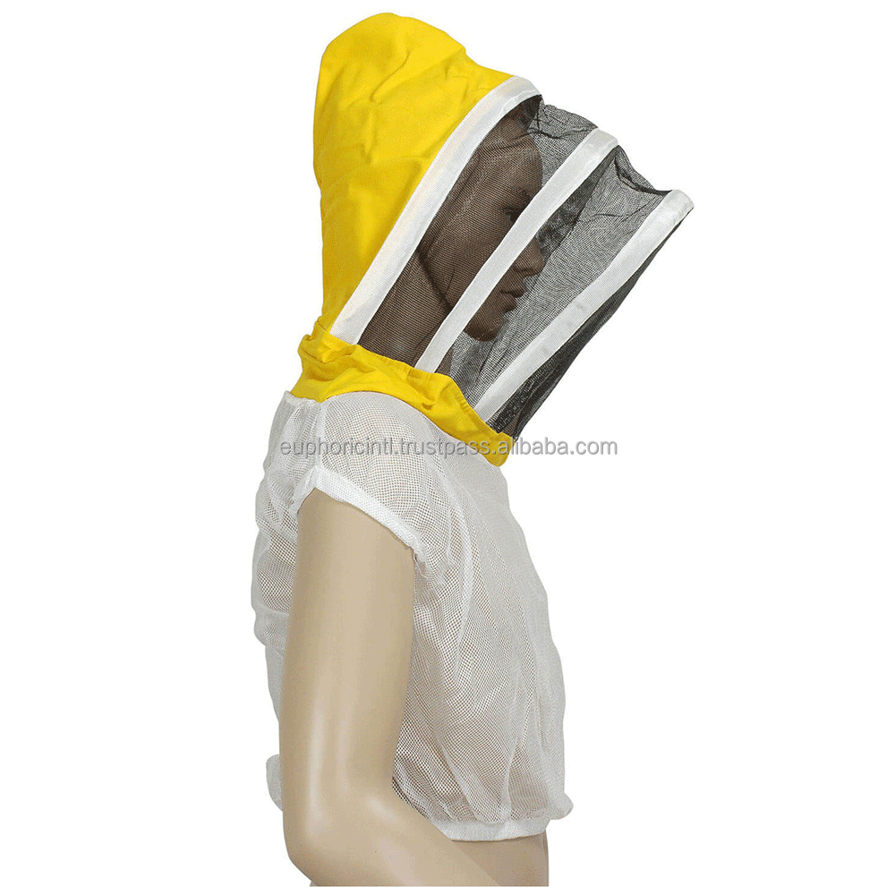 Bee Proof 3 Layer Mesh Fabric Ultra Ventilated Beekeeping mosquito Suits Total Beekeeper Coverall With Fencing Veil