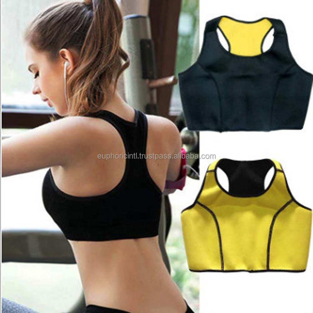 No front opening crop top sports bra high impact support with CF thin straps for women girl Workout wear Fitness wearing clothes