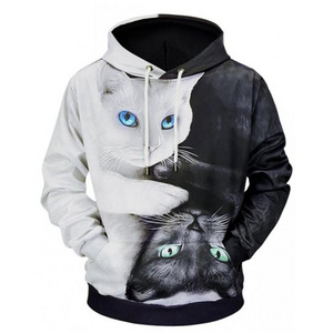 Fashion Cat Hoodies 3D Printed Hooded Sweatshirt Hoodie OEM Custom Design Loose Pullover Autumn Clothes Street wear