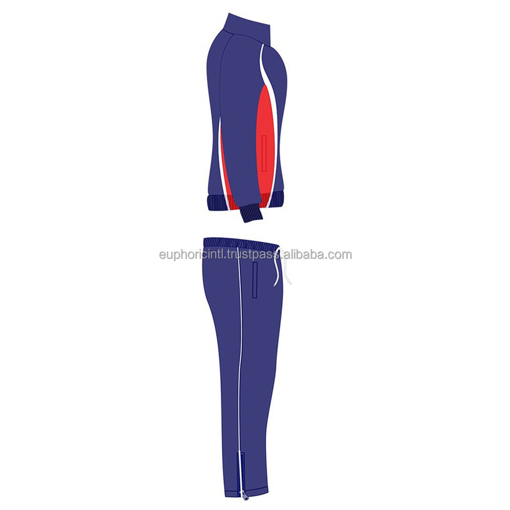 Custom Men Stripes Training Set Zipper Blank purple red white  Breathable Sweatsuit Jogging Sportswear Men Tracksuits For Men