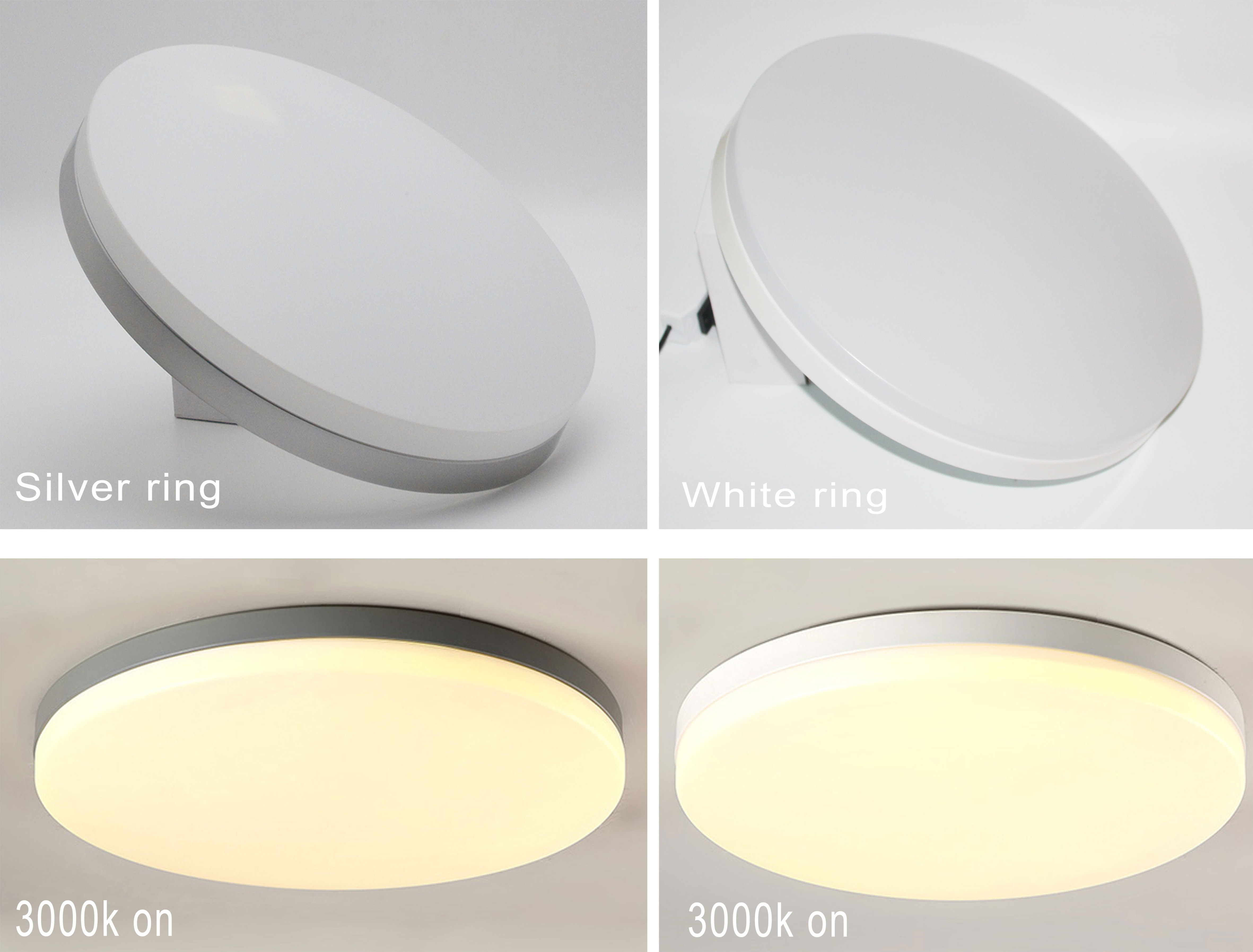 Factory Simple Flat Wholesale Modern Indoor Acrylic Bedroom Surface Mounted Slim flat Round Ceiling Light