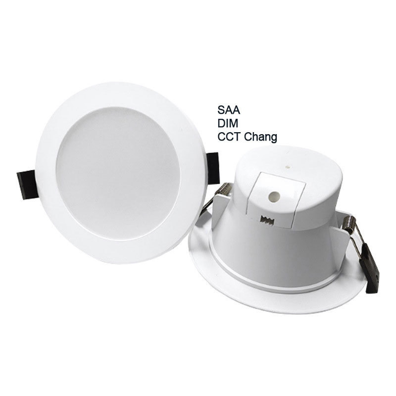 SAA Australia down light die-casting aluminum cob spotlights dimmable cct change led smart recessed downlight