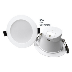 SAA Australia down light die-casting aluminum cob spotlights dimmable cct change led smart recessed downlight