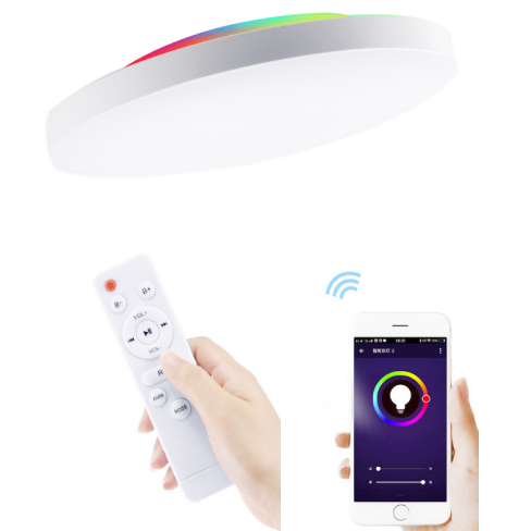 New CE ERP Multifunctional Wifi Voice APP Alexa Remote Control Music smart led ceiling light for bedroom