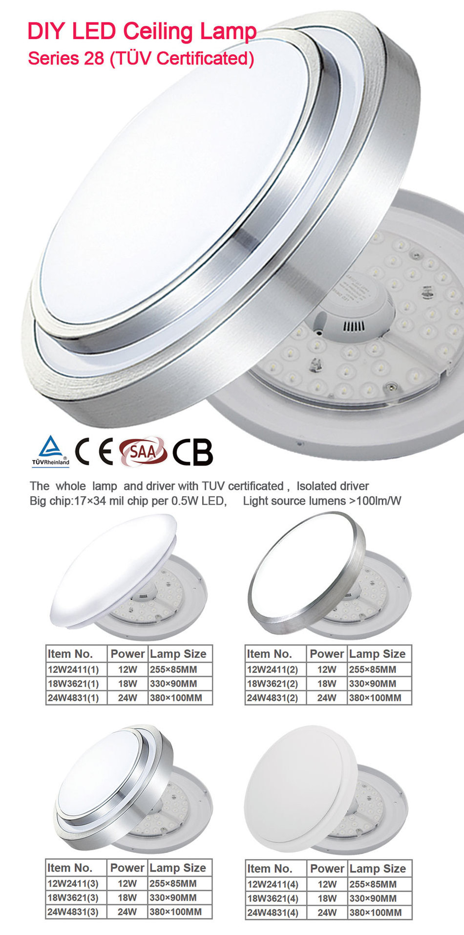 NEW! Best Sales 3 Years Warranty SAA CB TUV home lighting ceiling for bedroom