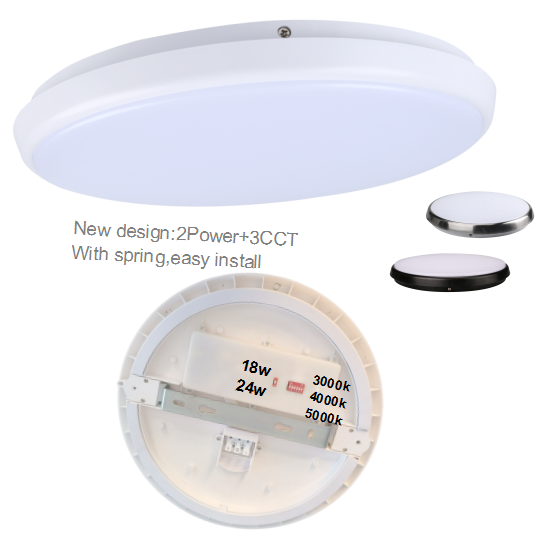 NEW DESIGN ! SAA CE tri max 2powers+ slim color changing led ceiling light color led oyster for bedroom