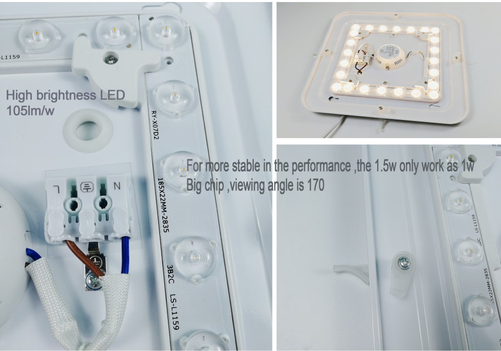 Hot sales HF detection motion  sensor led flush mount ceiling light for the nursing home