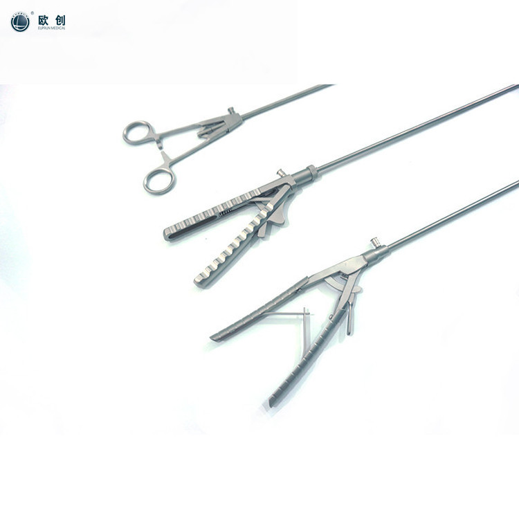 Euprun Laparoscopic needle holder V Shaped Needle Holder Forceps with High temperature resistance