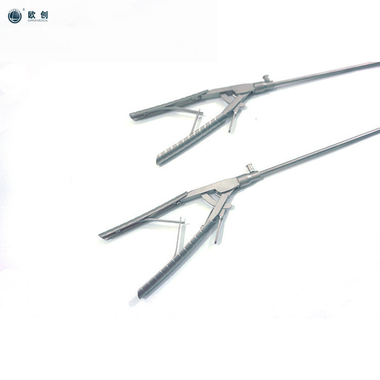 Euprun Laparoscopic needle holder V Shaped Needle Holder Forceps with High temperature resistance