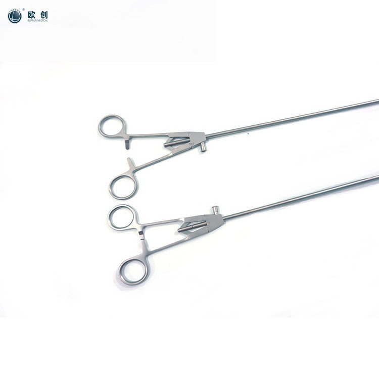 Euprun Laparoscopic needle holder V Shaped Needle Holder Forceps with High temperature resistance