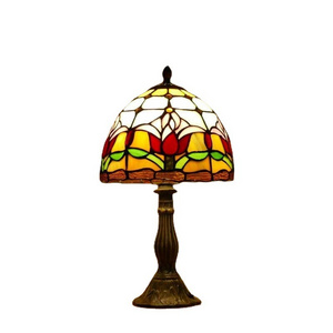 Wholesale Imitation Tiffany Style Lighting Lamps Shade European Retro Tiffany Multi-variety Stained Glass Table Lamp