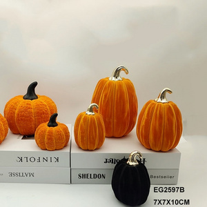 New Design Autumn Harvest Pumpkin Halloween Gifts Party Ceramic  Pumpkin Crafts for  Halloween Decoration