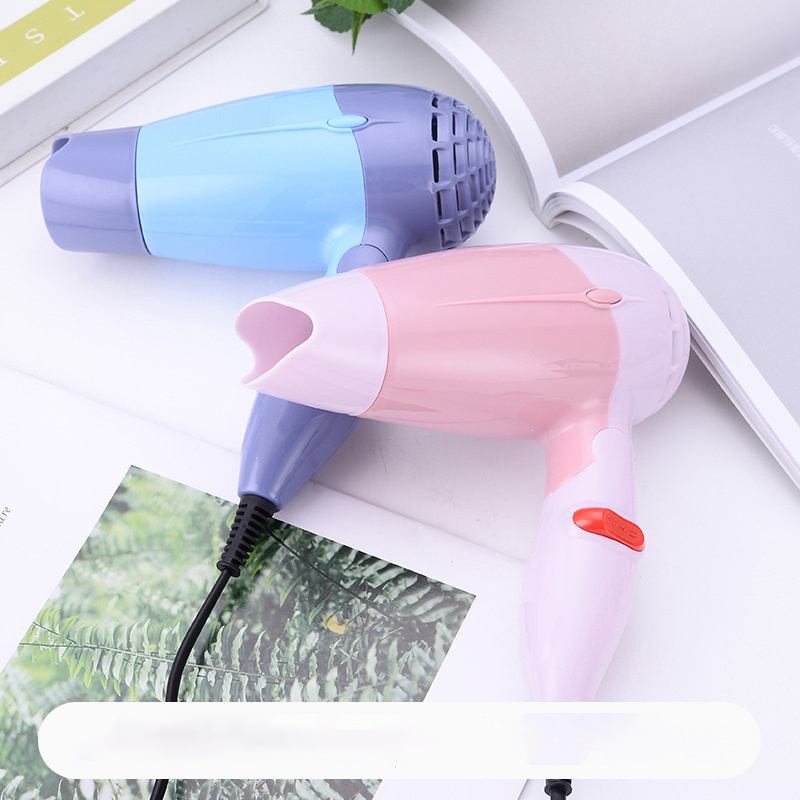 Foldable hair dryer  Cold & hot air small power hairdryer  Mini portable home hair dryer Manufacturer's gift air duct