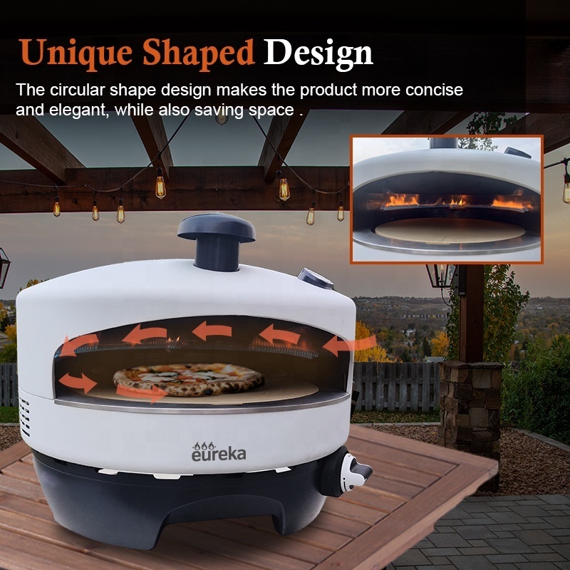 Commercial Stainless Steel Round 16 Inch Outdoor Gas Camp Pizza Oven For Sale