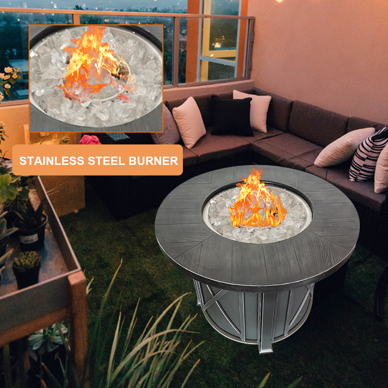 Smokelzess Stainless Steel Table Gas Portable Outdoors Fire Pit for Sale