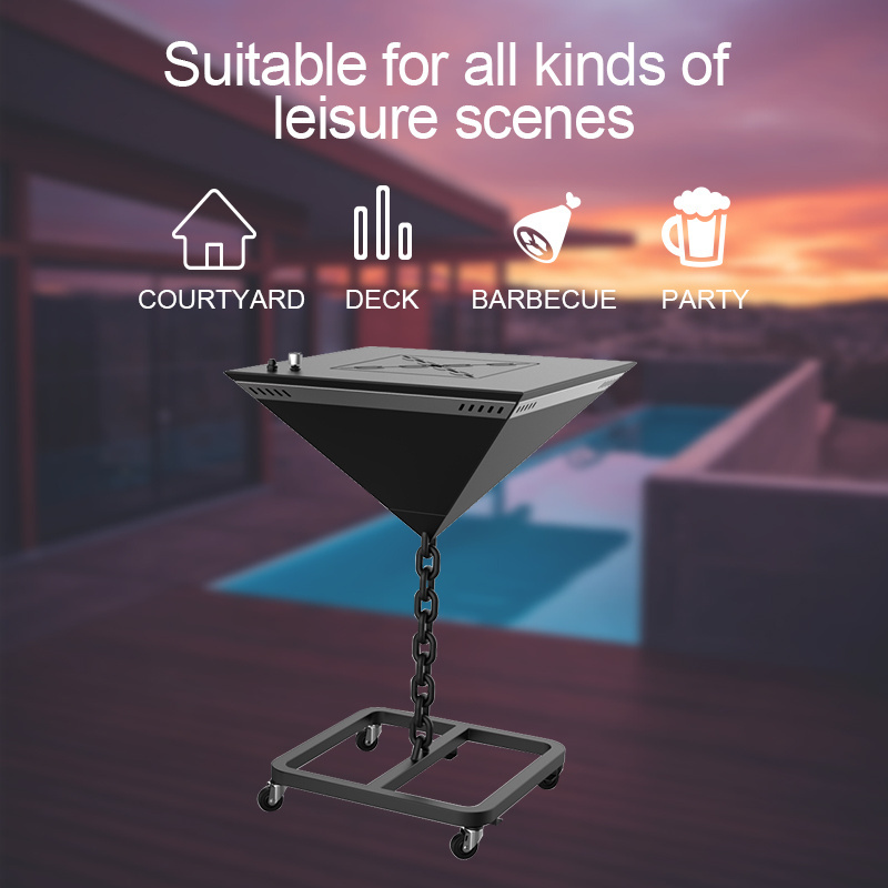 Portable Smokeless Fire Pit Modern Propane Fire Pit Wood Burning  Heater Camp Table Fire Pit