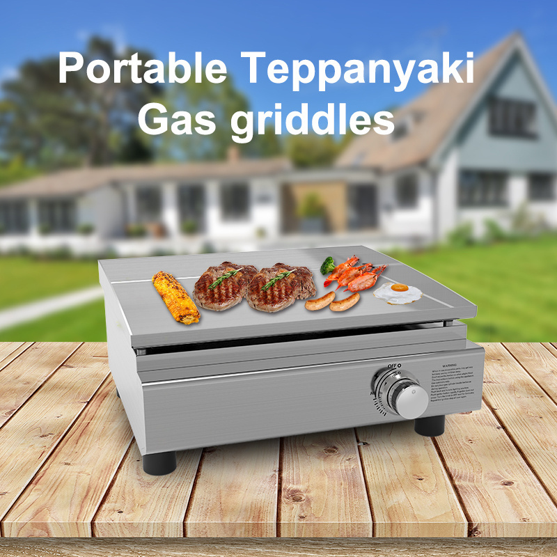 Quality Assurance Bbq Teppanyaki Table Equipment Griddle Machine Teppanyaki Grill Table