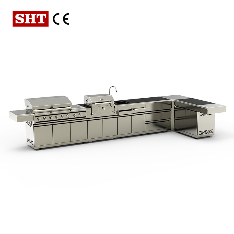 outdoor furniture bbq skewer bbq rotisserie motor outdoor kitchen bbq modern professional barbecue stainless steel cabinet doors