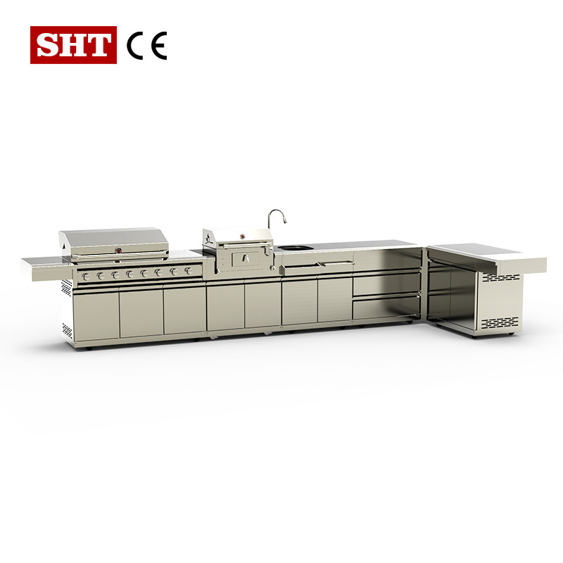 outdoor furniture bbq skewer bbq rotisserie motor outdoor kitchen bbq modern professional barbecue stainless steel cabinet doors