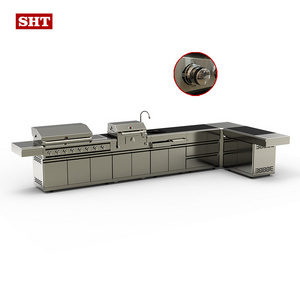 outdoor furniture bbq skewer bbq rotisserie motor outdoor kitchen bbq modern professional barbecue stainless steel cabinet doors