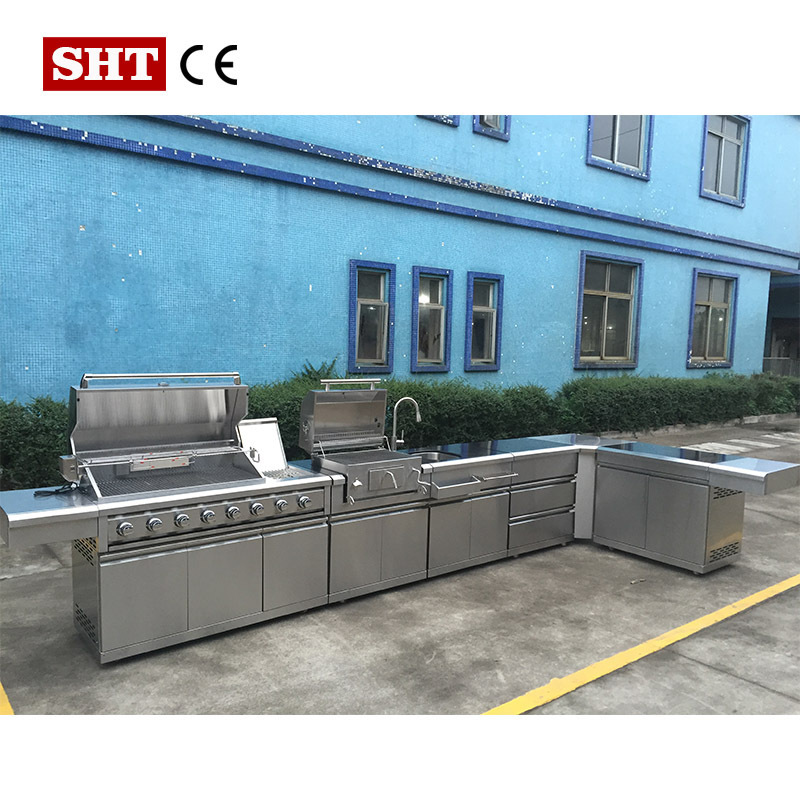 outdoor furniture bbq skewer bbq rotisserie motor outdoor kitchen bbq modern professional barbecue stainless steel cabinet doors