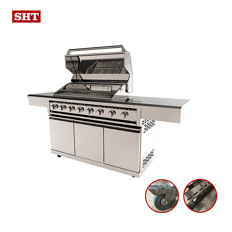 Professional commercial outdoor bbq barbecue gas chicken grill machine