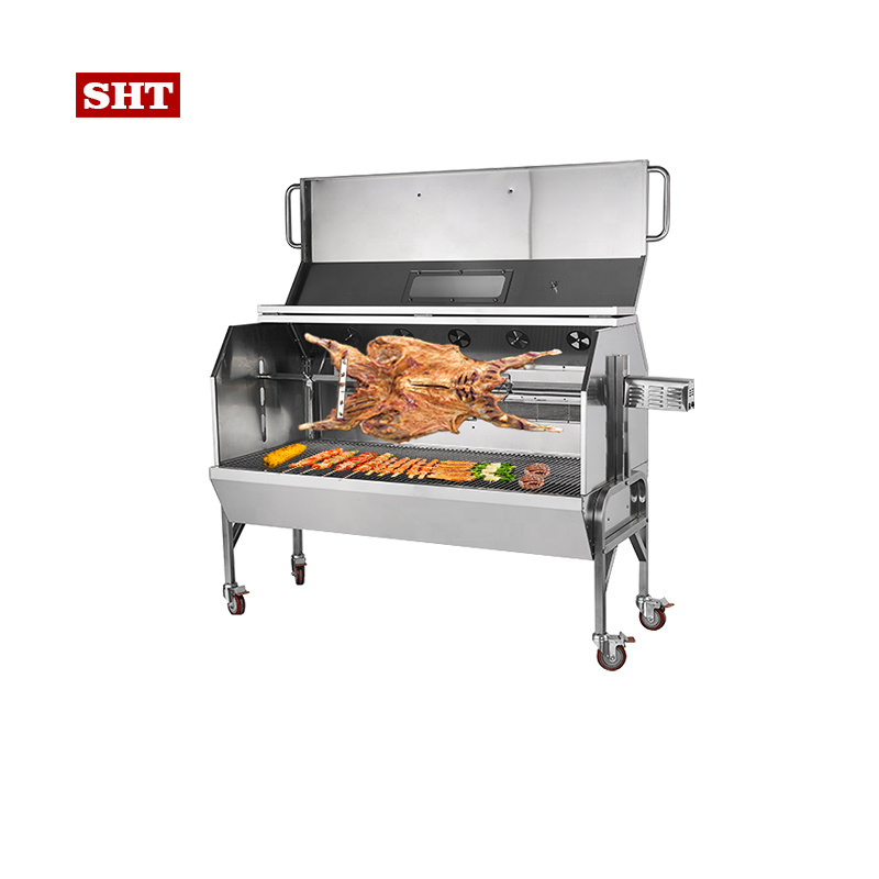 Pig Rotisserie Barbeque Outdoor Charcoal Gazebo Bbq Grill with Accessories