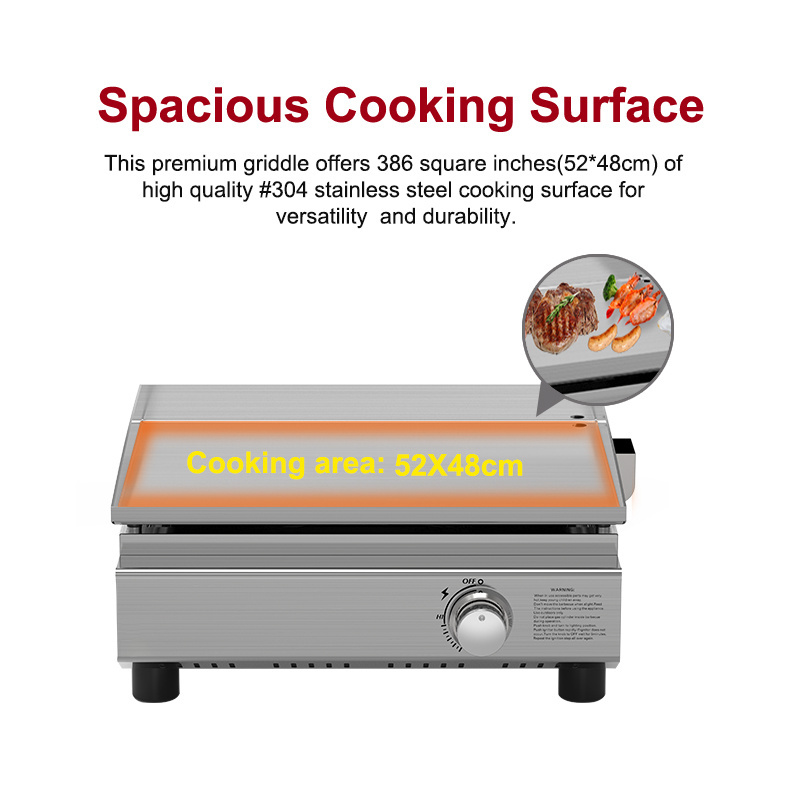 Quality Assurance Bbq Teppanyaki Table Equipment Griddle Machine Teppanyaki Grill Table