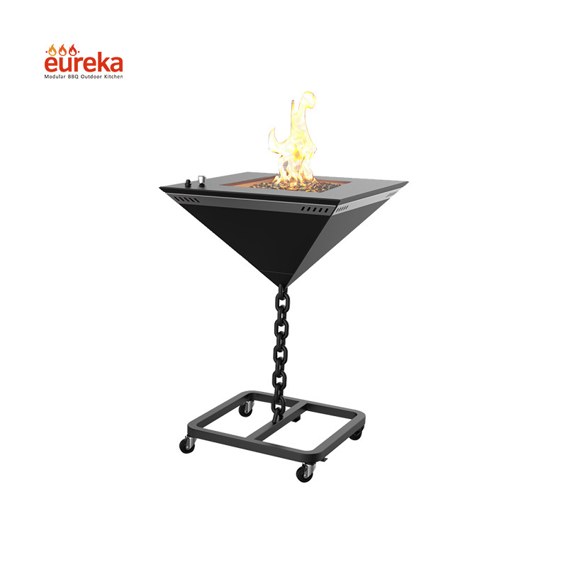 Portable Gas Fire Pit Cast Iron Fire Pit Wood burn Heater Camp  Gas Fire Pit