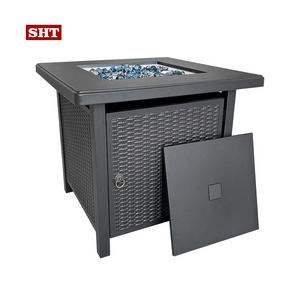 Gas Propane Portable Fire Pit High Quality Outdoor Rectangle Table Tops Gaz Fire Pit