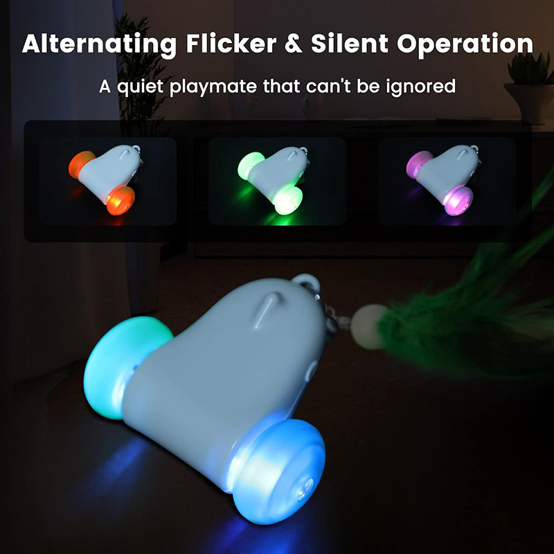 New Design Mouse Shape RGB LED Toy for Cat Toys for Indoor Cats Interactive Cat Toy