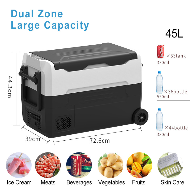 Portable 50L Mini Fridgerator For Car Multi-function Cooling  Car Refrigerator Mini Camping Travel Refrigerator