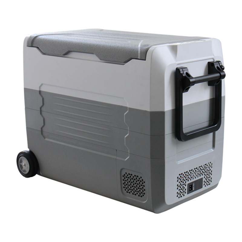 EA55 55L car  fridges with 12v dc compressor cooling system big capacity electric small cooler for used cars