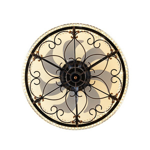 Ceiling Fan  Remote Control Retro Ceiling Fan circle luxury ceiling fans with lights for Kitchen Bedroom Living Room