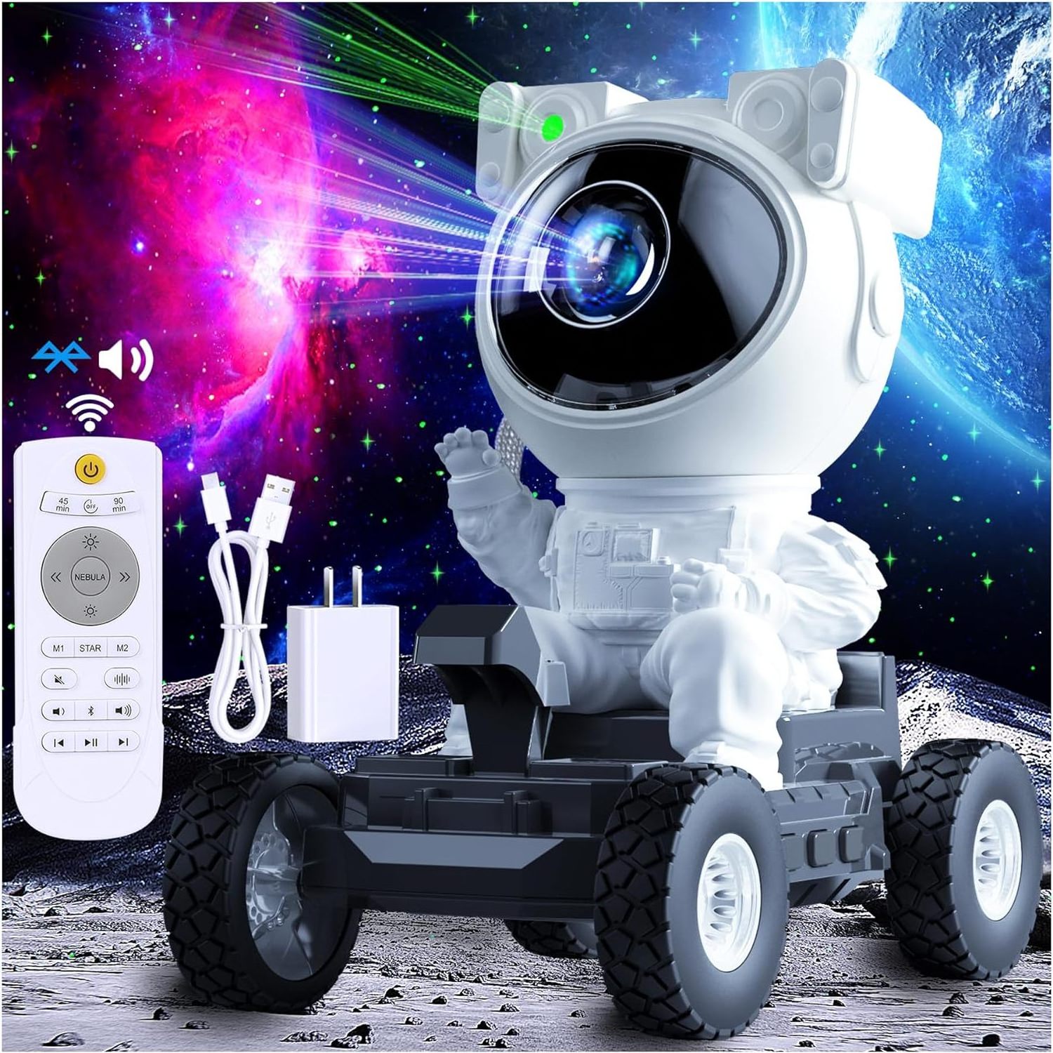 led sitting Toy gift astronaut table night light lamp dream aurora nebula star sky astronaut galaxy projector lamp with remote