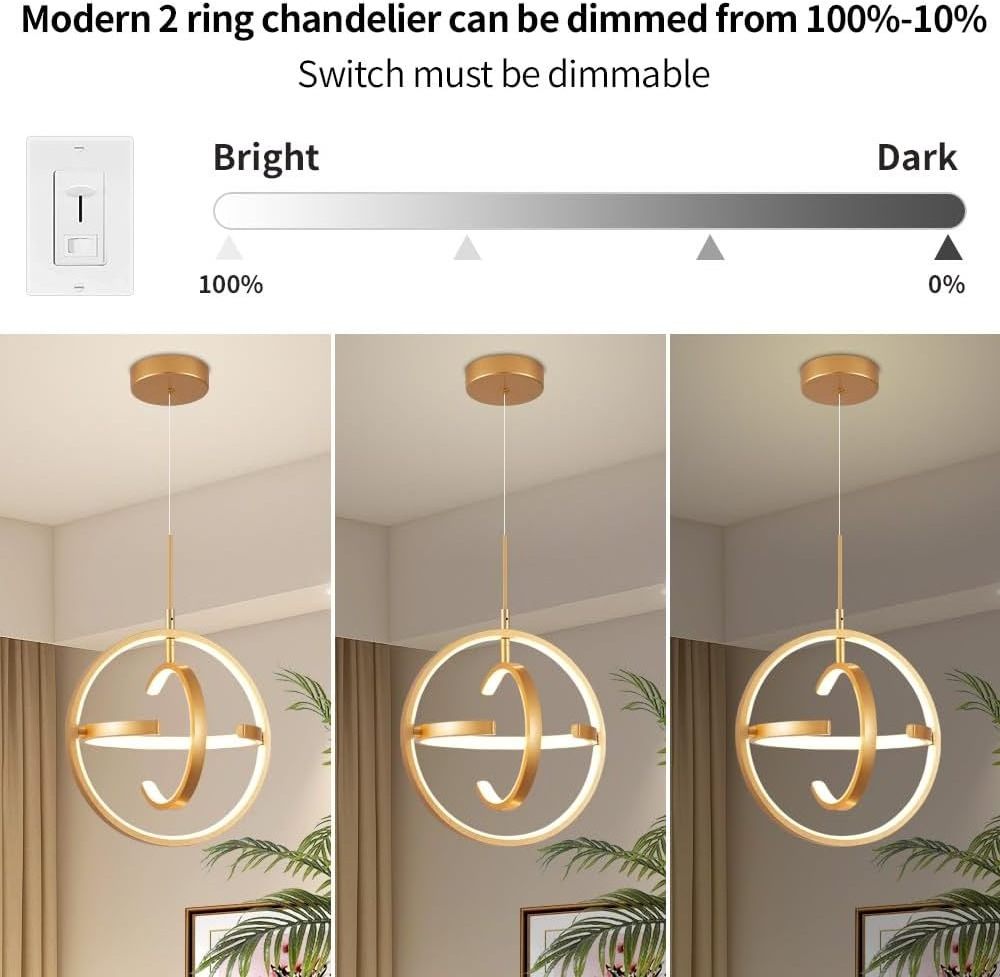 Black Modern LED Chandelier  Globe Pendant Light Round Hanging pendant Light Fixtures for Dining Room Kitchen Island Bedroom