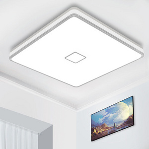 Modern Minimalist Indoor Ceiling LED Light Fixtures 3000K/4000K/5000K Square Bedroom Ceiling Lamp