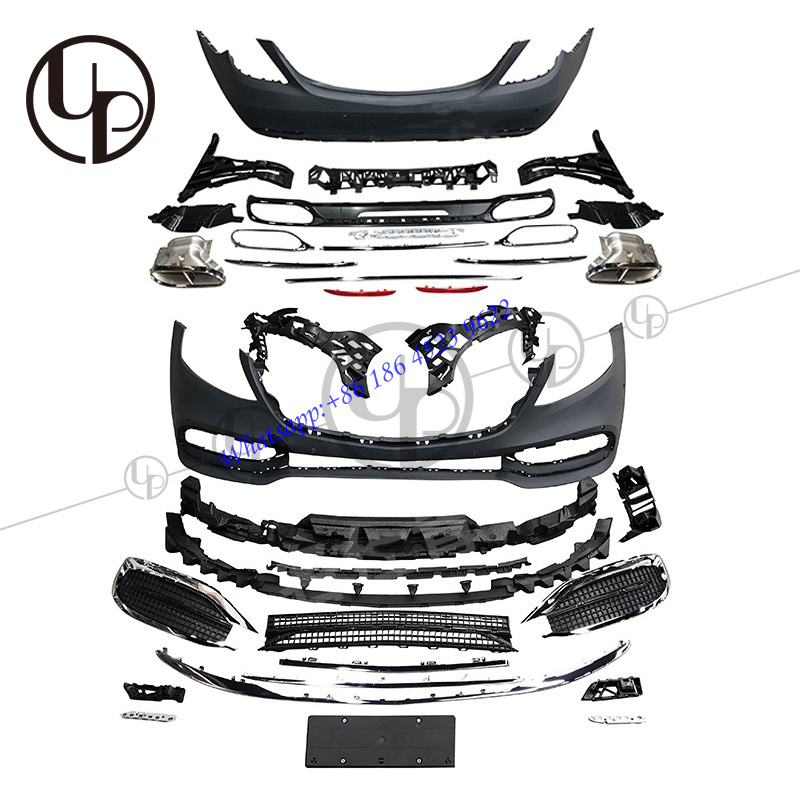 2014-2019Year S Class Front Bumper Grille W222 Upgrade Body Parts For S63 S500 S400 S550 Car Bumpers W222 S680 Body Kit