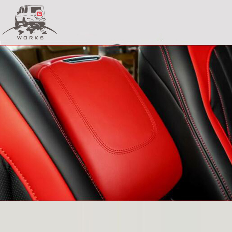 2020y G Class W464 W463A Interior Auto Parts Car Seats Inside Luxury Red Seat Chairs With Armrest Box Storage Box G500 G63 Seat