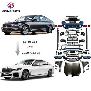 2021Year  7 Series G11 G12 Upgrade into G12 M760 lci  Style Bodykit with Front rear bumper hood side skirt Headlamp Tail lights