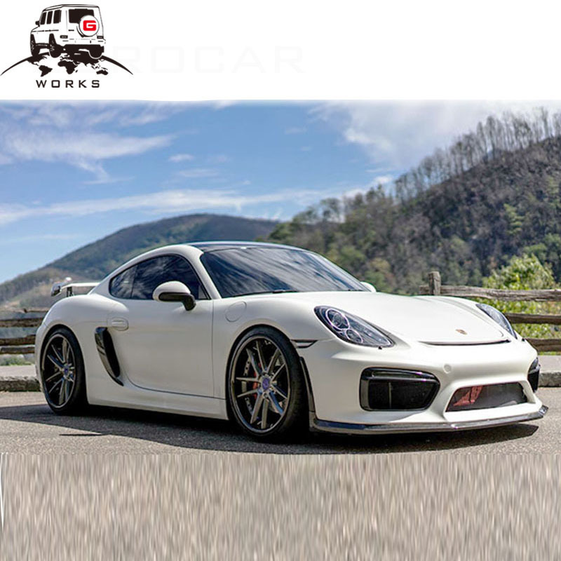 caym boxster 981 change to GT4 style full set body kit FRP material 2012-2016