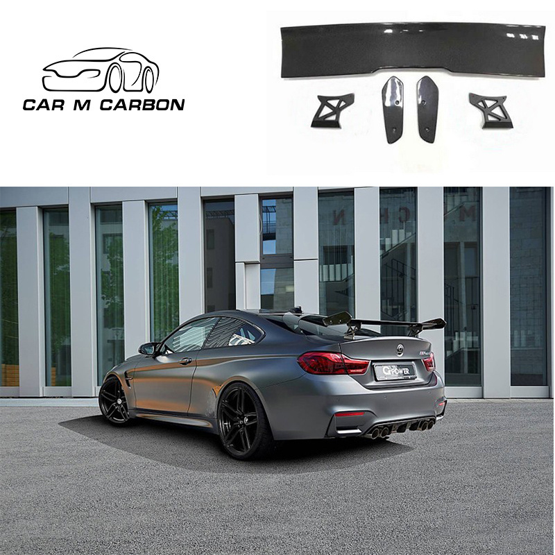 M3 M4 GTS Carbon Fiber Universal Rear Trunk Spoiler for BMW F82 F80 F32 F30 F22 F87 M2 F06 G30