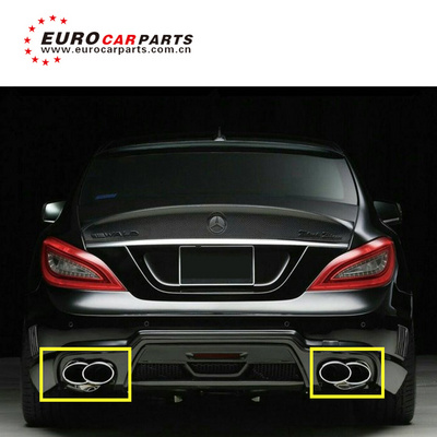 CLS63 W218 W style stainless steel muffler tips fit for CLS class w218 C218 CLS300 CLS350 exhaust pipe