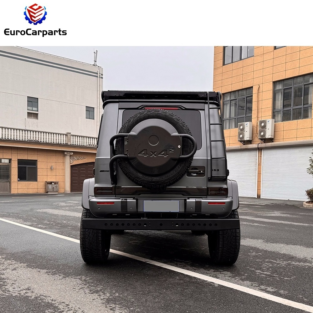 4X4 dry carbon fiber 22' 20' Spare Tyre Cover with Iron Holder for G class W464 W463A accessories spare wheel cover with support