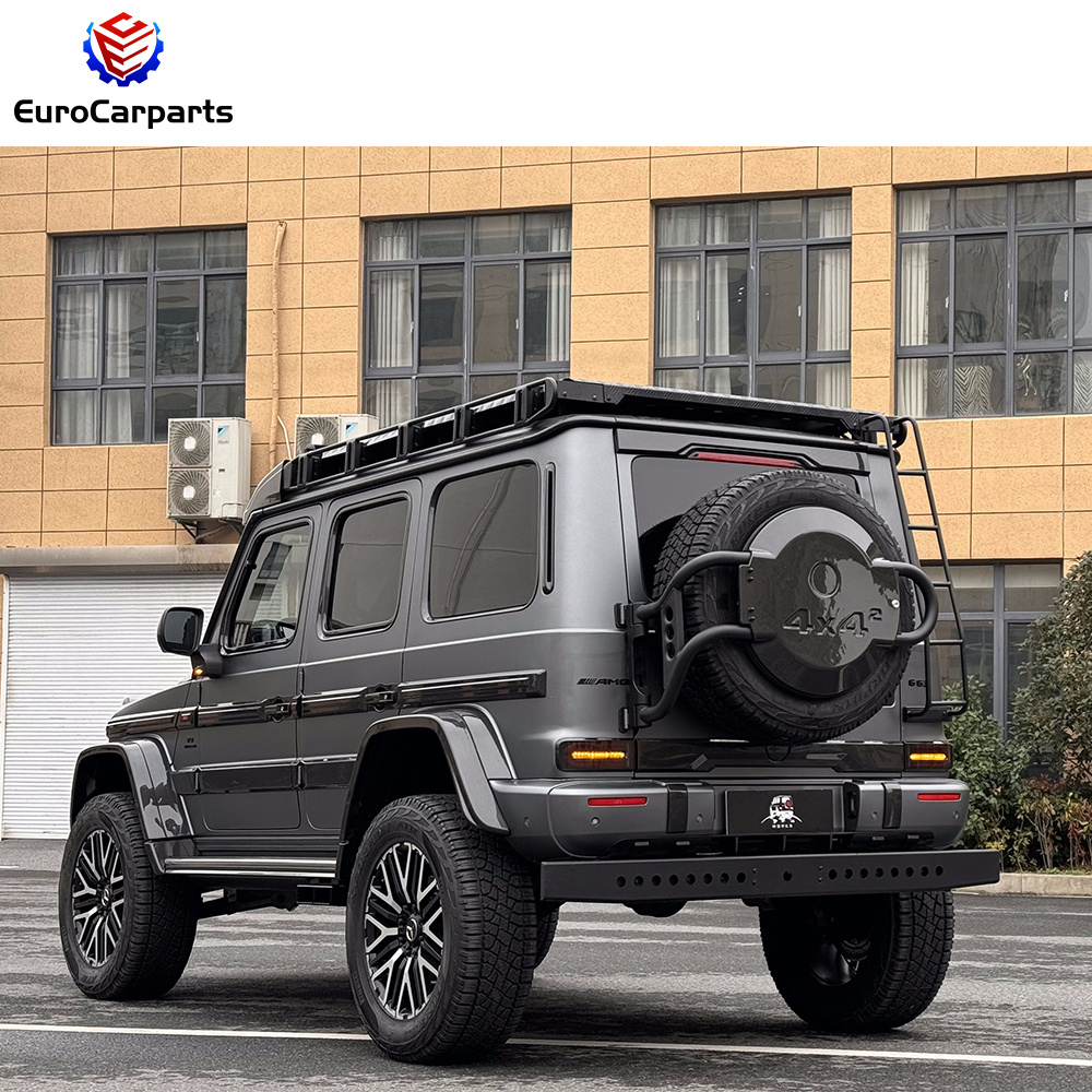 4X4 dry carbon fiber 22' 20' Spare Tyre Cover with Iron Holder for G class W464 W463A accessories spare wheel cover with support