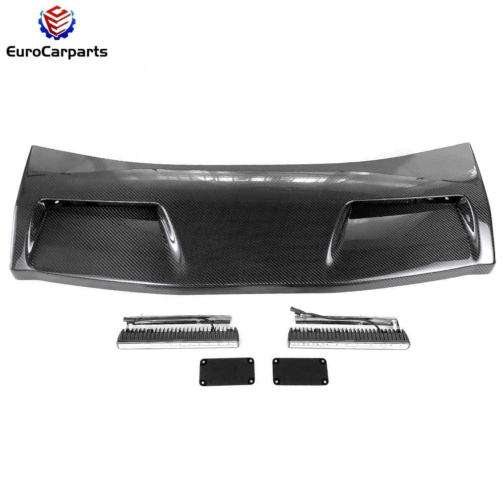 2019 Year  Up  W464  W463A  G class   G63 G500 G350 4X4  Front Roof Spoiler with DRL led  in Dry Carbon Fiber