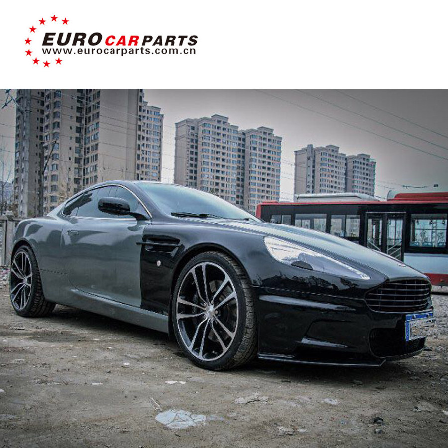 old Aston Martin DB9 to new DBS style body kits Aston Martin DBS front bumper fender ducts and front lip Aston Martin DB9