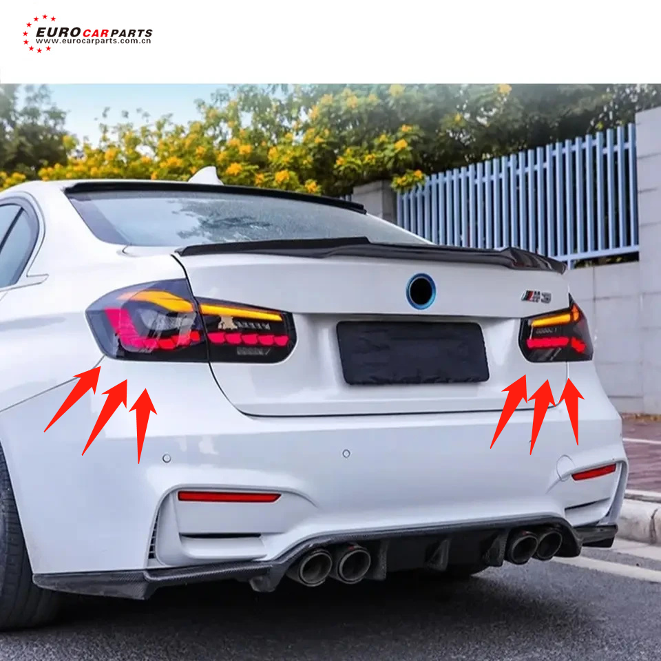 3 Series F30 F35 F80 Flowing LED Red Smoked Tail Lamp Back Light