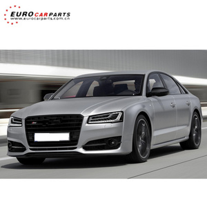 S8 body kits fit for AD A8 2015/2016year to S8 style update PP material with exhaust system